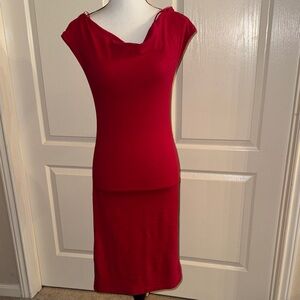 ZARA -  Red Stretchable Dress - Size Large